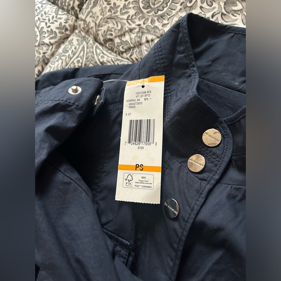 Jones New York Women’s Dark Navy Button-Down Jacket, Petite Small, NWT - Picture 2 of 3